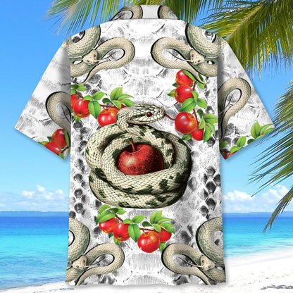 Snake Vintage Hawaiian Shirt, custom shirt gift for men (view 3)