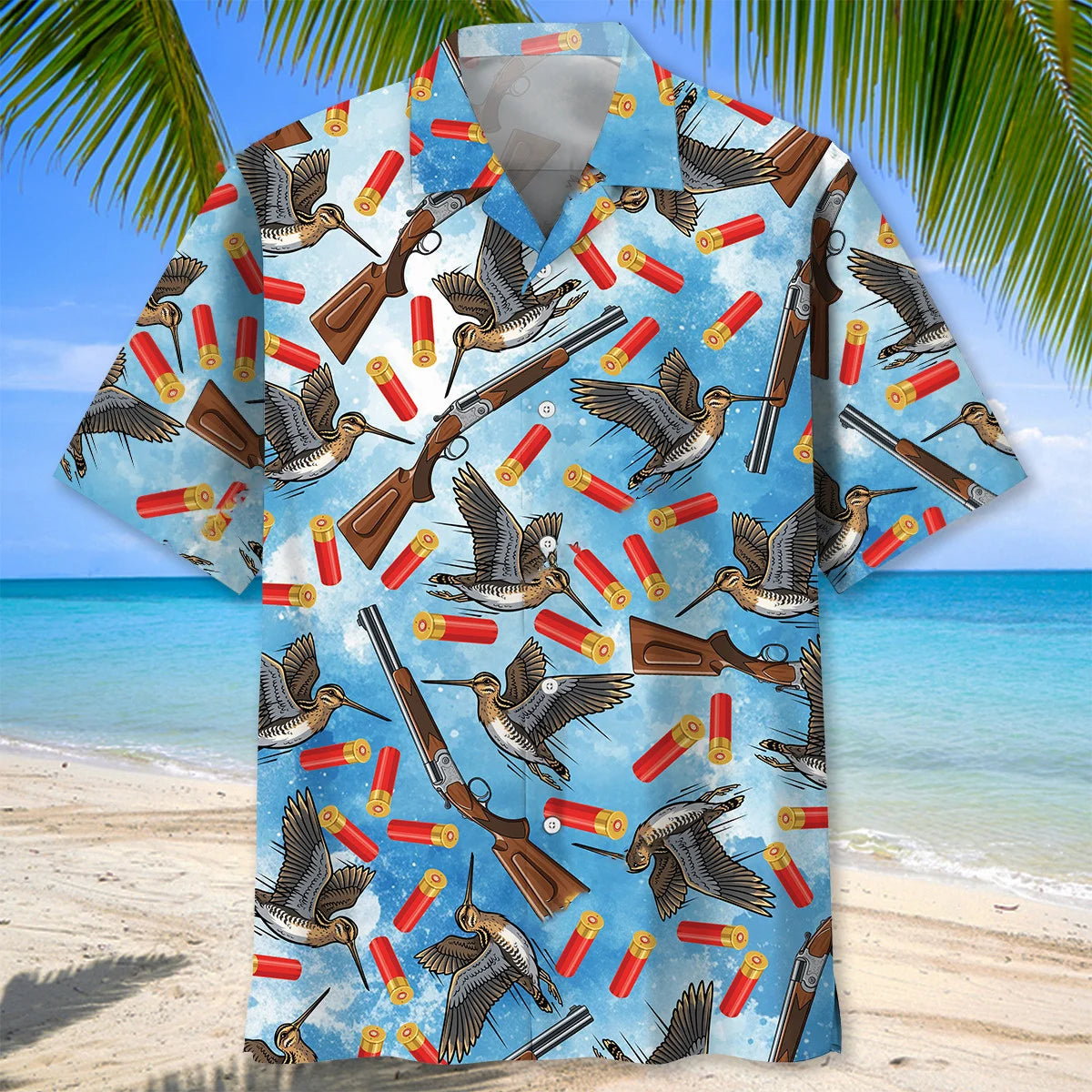 Snipe Hunting Hawaiian Shirt, custom shirt gift for men (view 3)