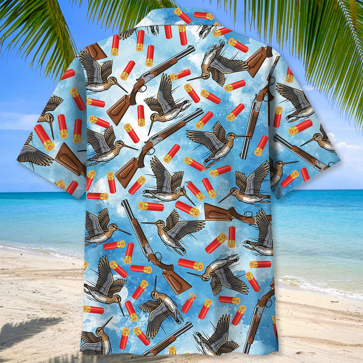 Snipe Hunting Hawaiian Shirt, custom shirt gift for men (view 4)