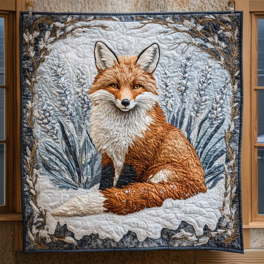 Snow Fox Quilt Blanket