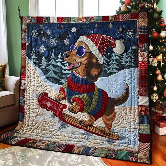 Snow Pup Quilt Blanket