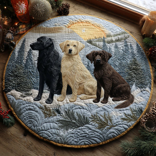 Snowbound Labs Quilted Round Mat