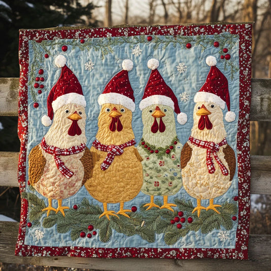 Snowflake Chicken Quilt Blanket
