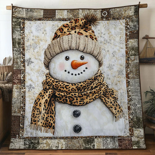 Snowflake Snowman Quilt Blanket