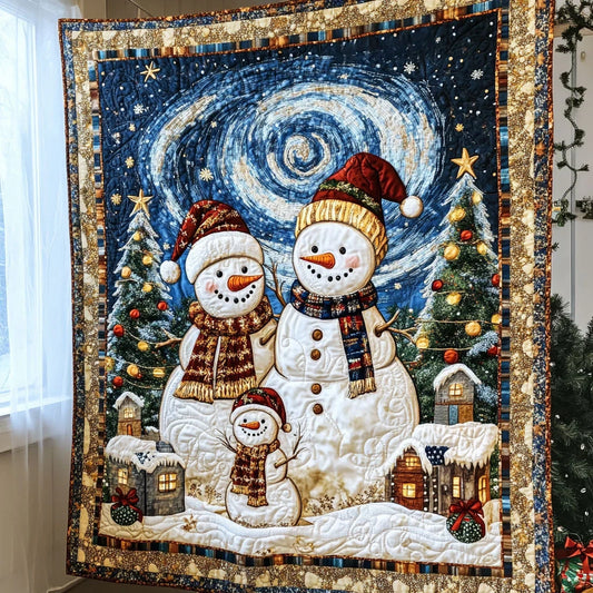 Snowlight Snowman Quilt Blanket