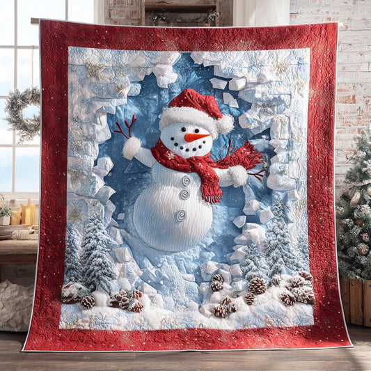 Snowman Charm Quilt Blanket