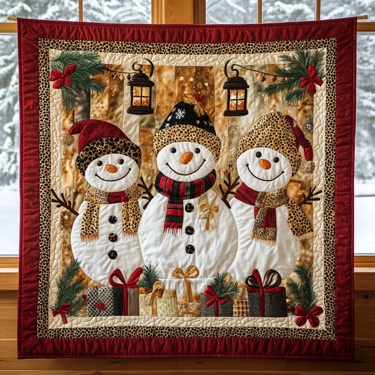 Snowman Charm Quilt Blanket