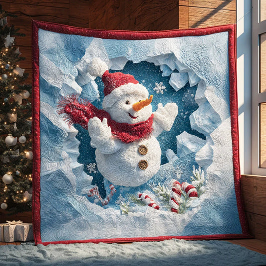 Snowman Cheer Quilt Blanket