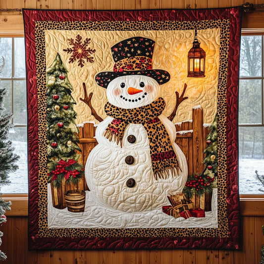 Snowman Cheer Quilt Blanket
