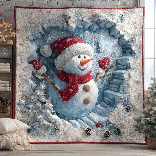Snowman Dream Quilt Blanket