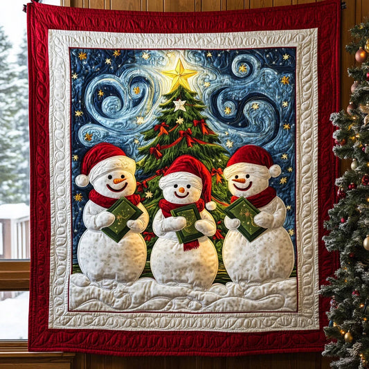 Snowman Friend Quilt Blanket
