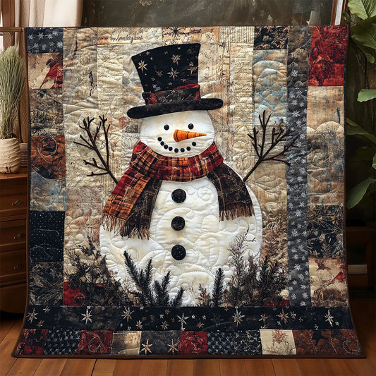 Snowman Friend Quilt Blanket