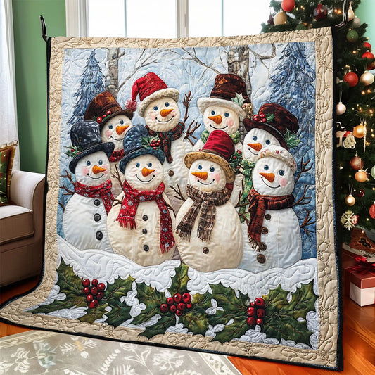 Snowman Friend Quilt Blanket