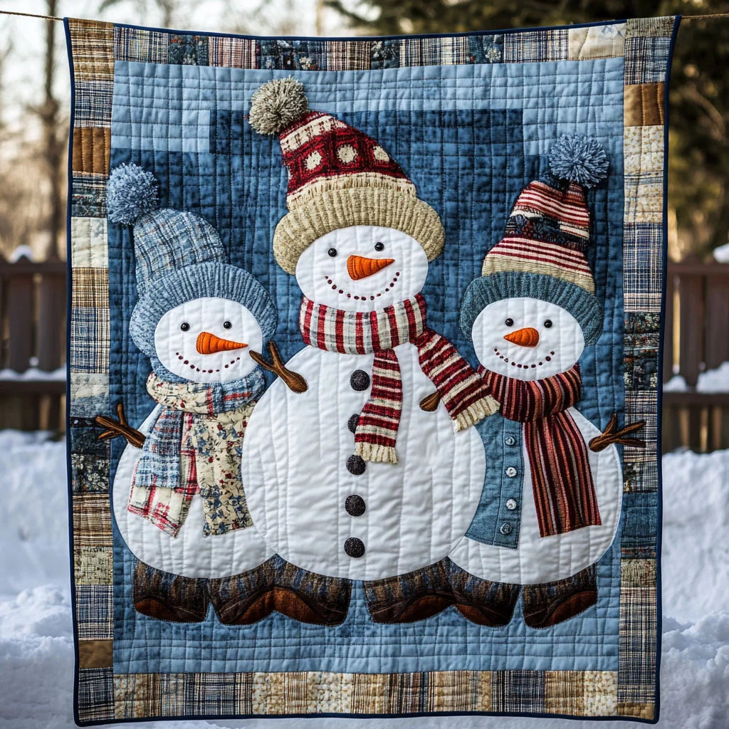 Snowman Frostlight Joy Quilt Blanket
