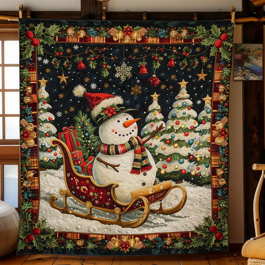Snowman Gift Quilt Blanket