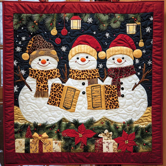 Snowman Joy Quilt Blanket