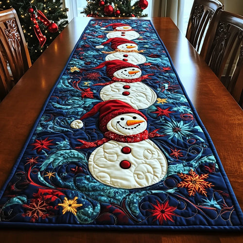 Snowman Joy Quilted Table Runner