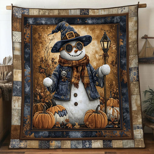 Snowman Lantern Craft Quilt Blanket