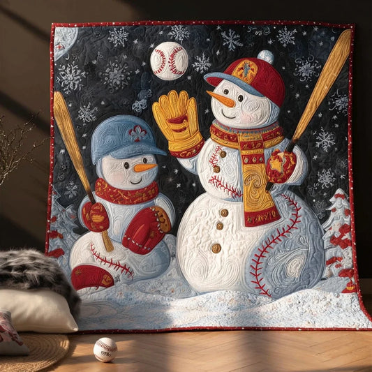 Snowman Players Quilt Blanket