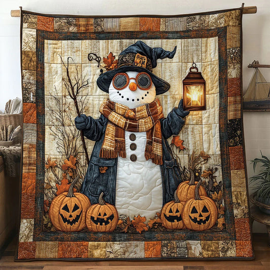 Snowman Rusty Charm Quilt Blanket