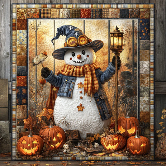Snowman Snow Forge Quilt Blanket