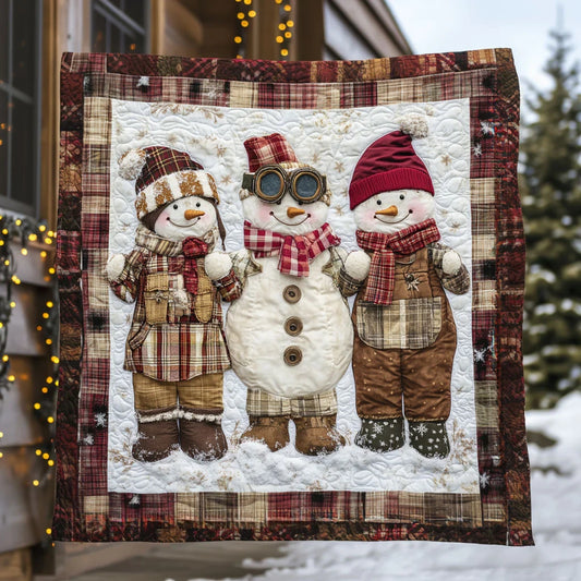 Snowman Snow Friends Quilt Blanket