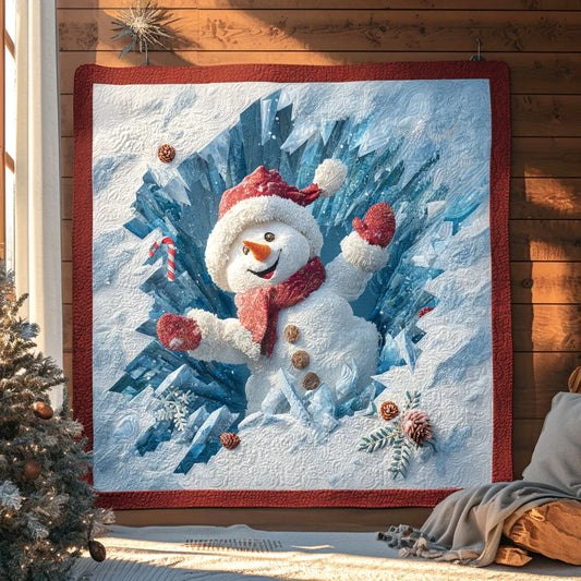 Snowman Spirit Quilt Blanket