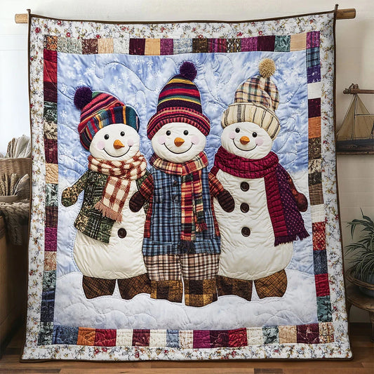 Snowman Winter Charm Quilt Blanket