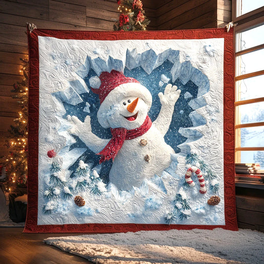 Snowman Wonder Quilt Blanket