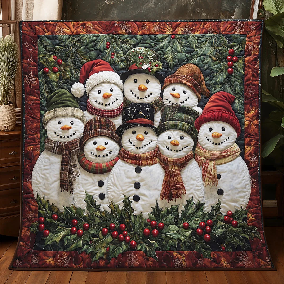 Snowmen Quilt Blanket