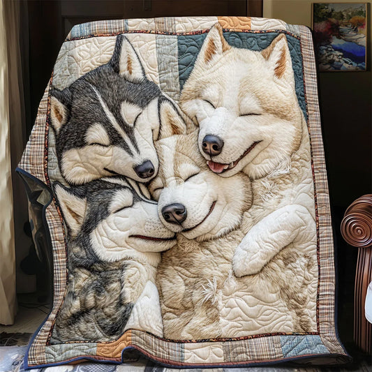 Snowy Cuddles Quilt Blanket