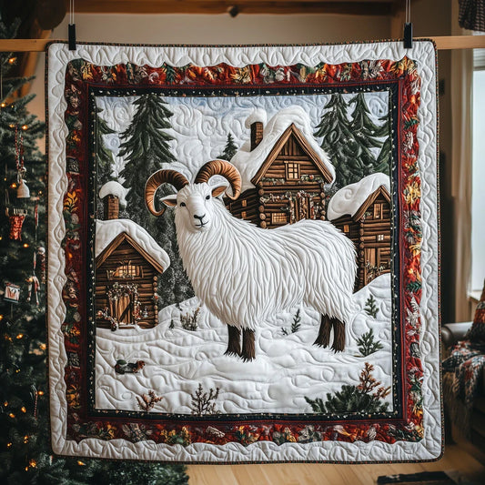 Snowy Homestead Guardian Quilt Blanket