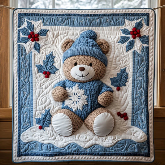 Snowy Hug Quilt Blanket