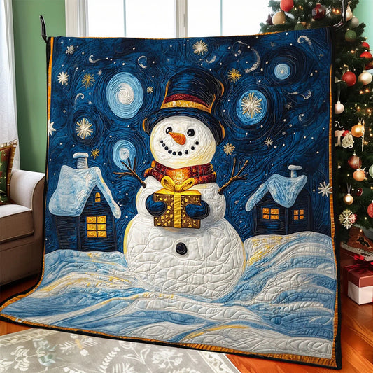 Snowy Night Quilt Blanket