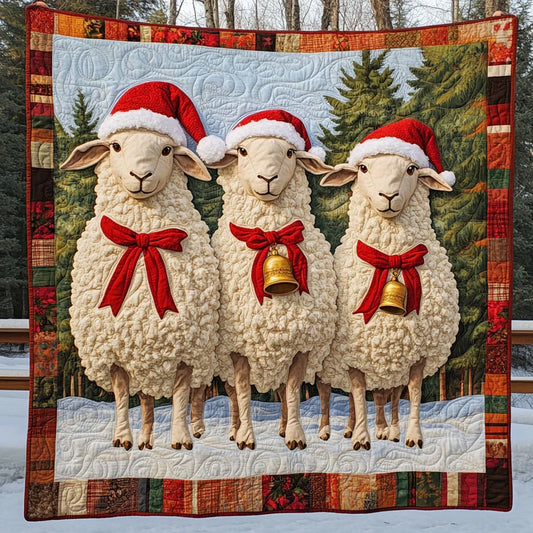 Snowy Sheep Quilt Blanket