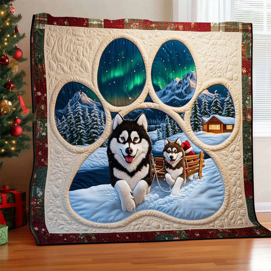 Snowy Tails Quilt Blanket