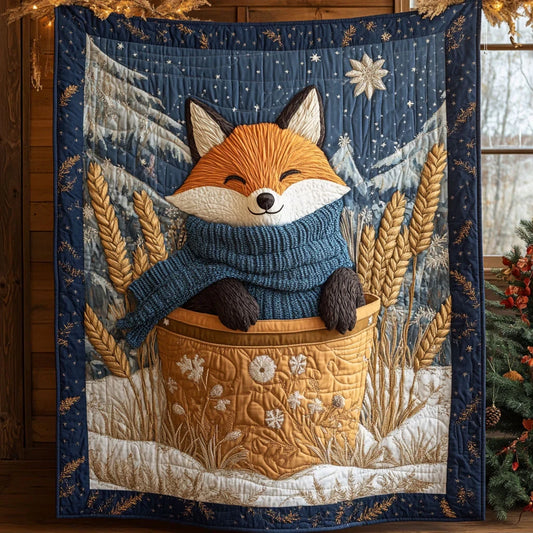 Snowy Whispers Quilt Blanket