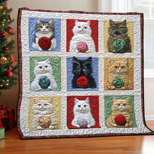 Snuggle Cat Quilt Blanket