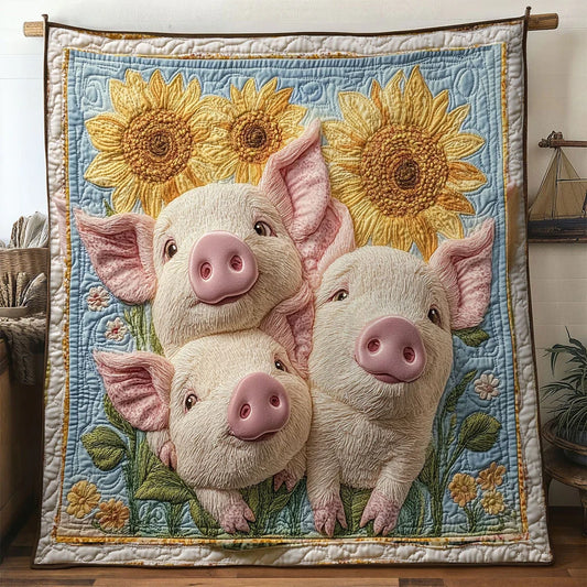 Snuggle Pig Quilt Blanket