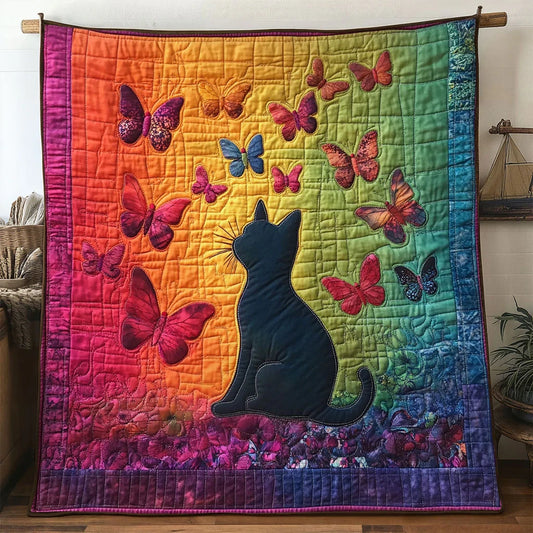 Soft Echo Cat Quilt Blanket