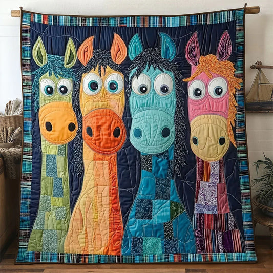 Soft Horse Quilt Blanket