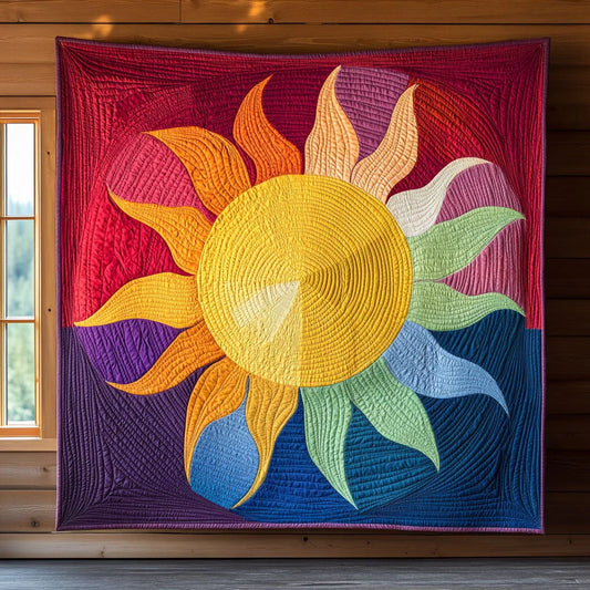Solar Whirl Quilt Blanket