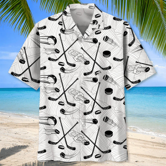 Some Men Are Just Born with Hockey in Their Soul Hawaiian Shirt, custom shirt gift for men