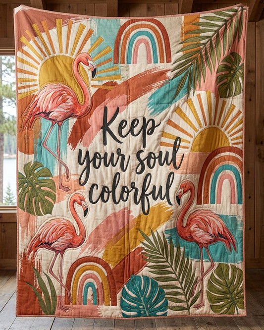 Soul Canvas Quilt Blanket - Quilted Blanket by OtterMia