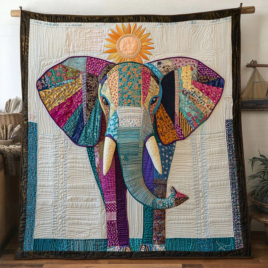 Soul Guardian Elephant Quilt Blanket