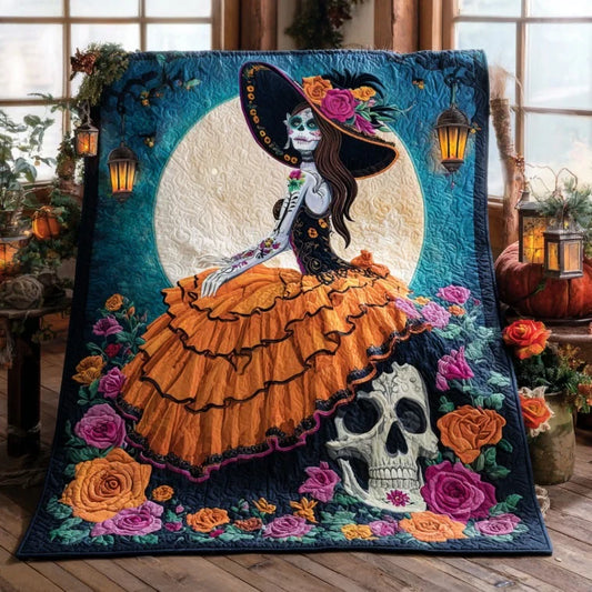 Soul Of The Catrina Quilt Blanket
