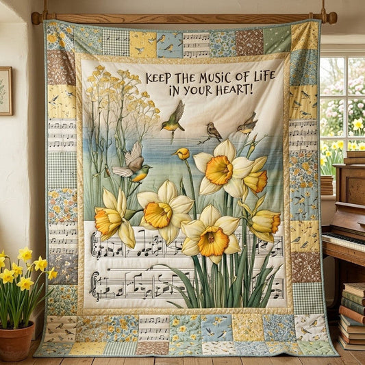 Soul Symphony Quilt Blanket - Quilted Blanket by OtterMia