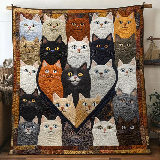 Soulmate Cat Quilt Blanket