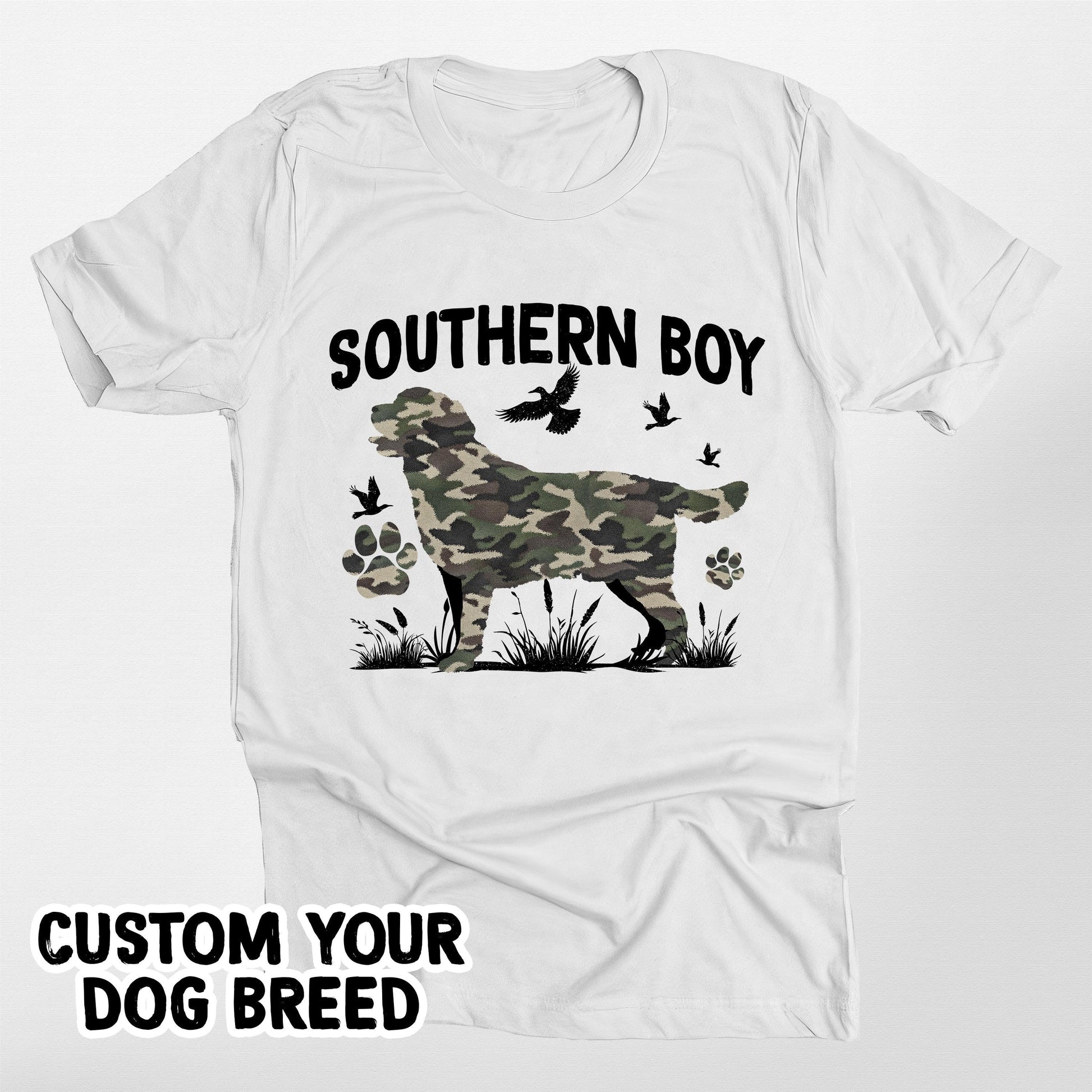 Southern Boy T-Shirt for Dog Owners Hunting Dog Be, custom pet portrait gift for pet lovers (view 6)