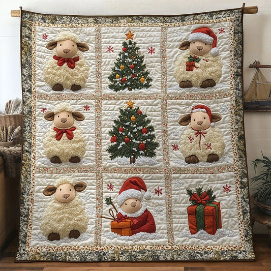 Sparkling Sheep Quilt Blanket